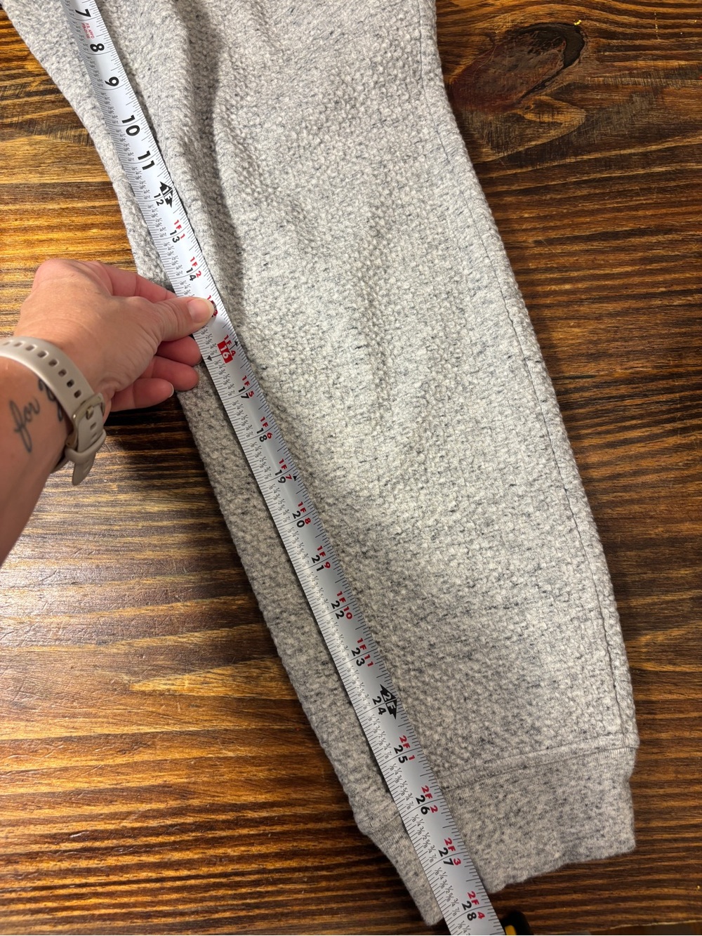 Lululemon At Ease Jogger Heathered Gray Black Men’s L Cotton Blend Sweatpants - Picture 8 of 16